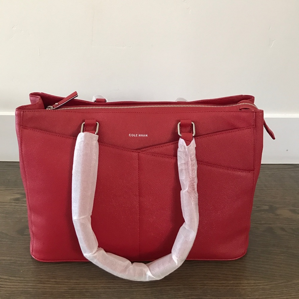 Cole Haan Large Red Business Tote