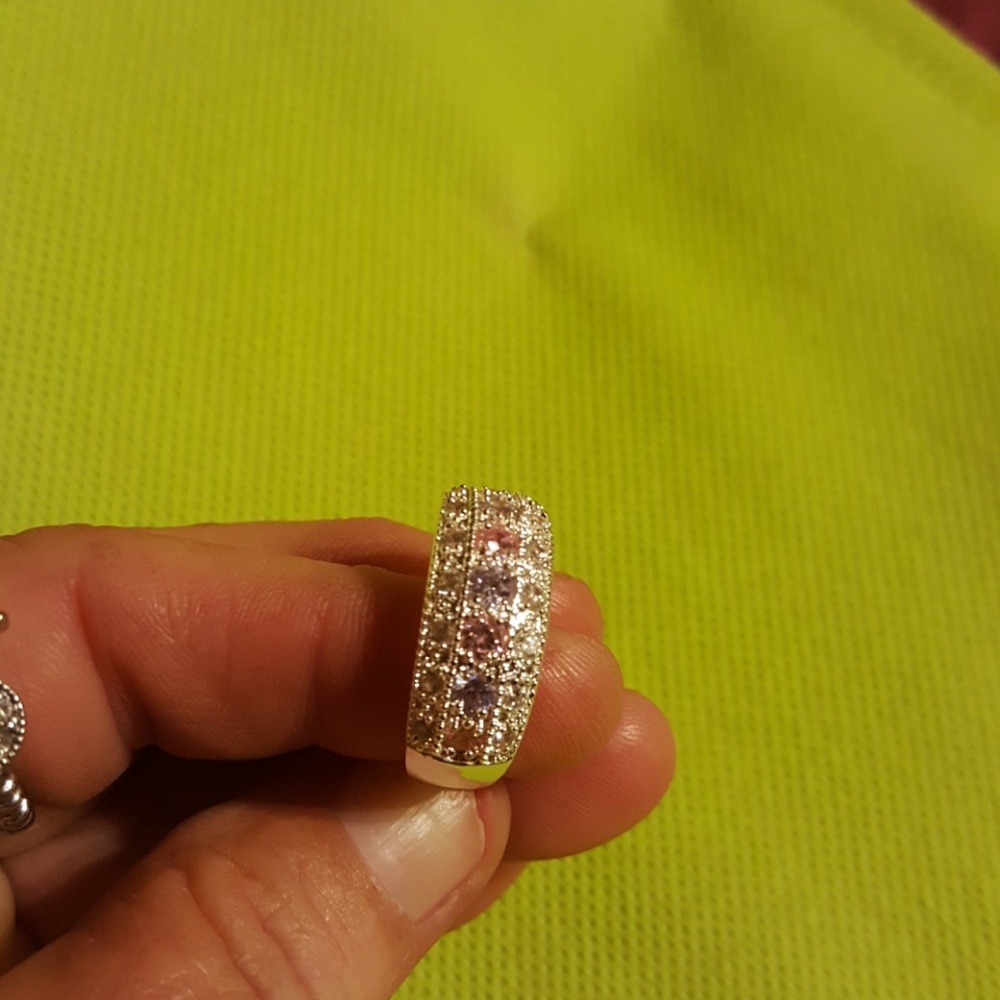 Cz an pink ice ring