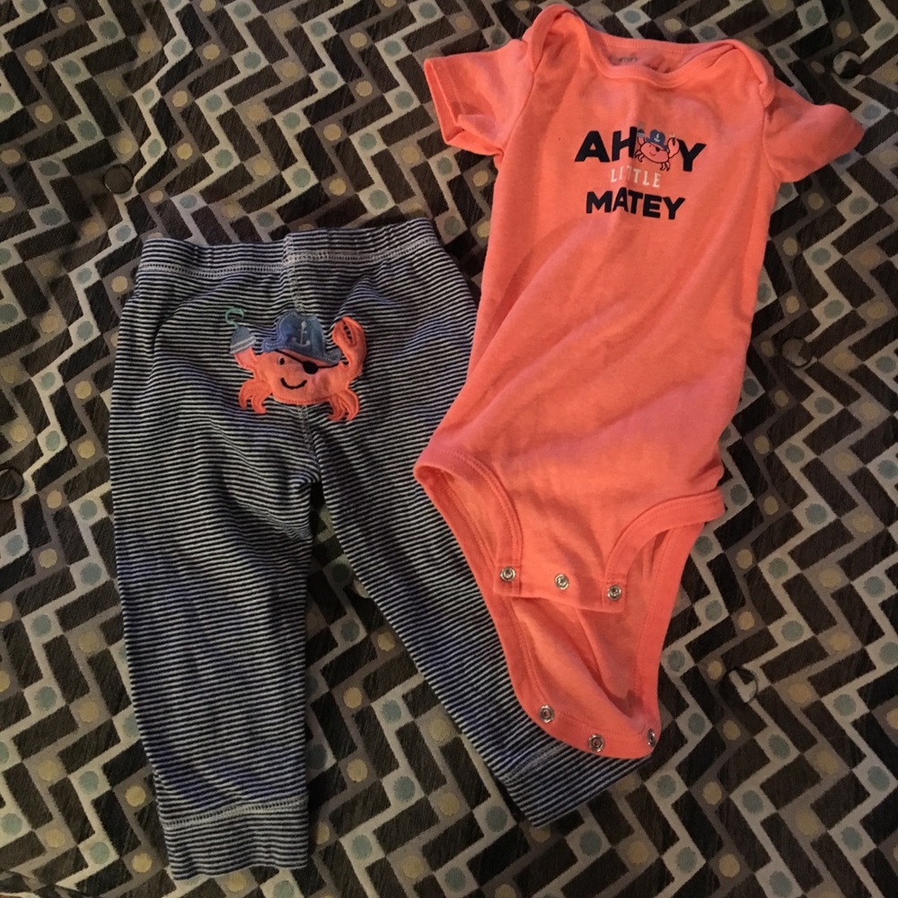 Carter's Ahoy Little Matey outfit 18 month