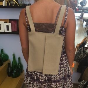 suede backpack purse
