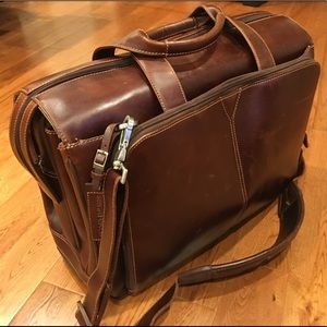 Johnston & Murphy Leather Satchel for Men