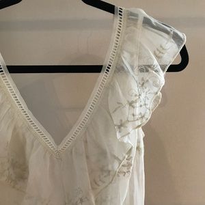 Anthropologie Sheer Lace Dress