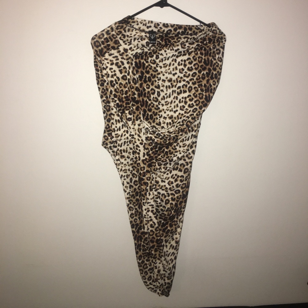 Cheetah Print Skirt asymmetrical