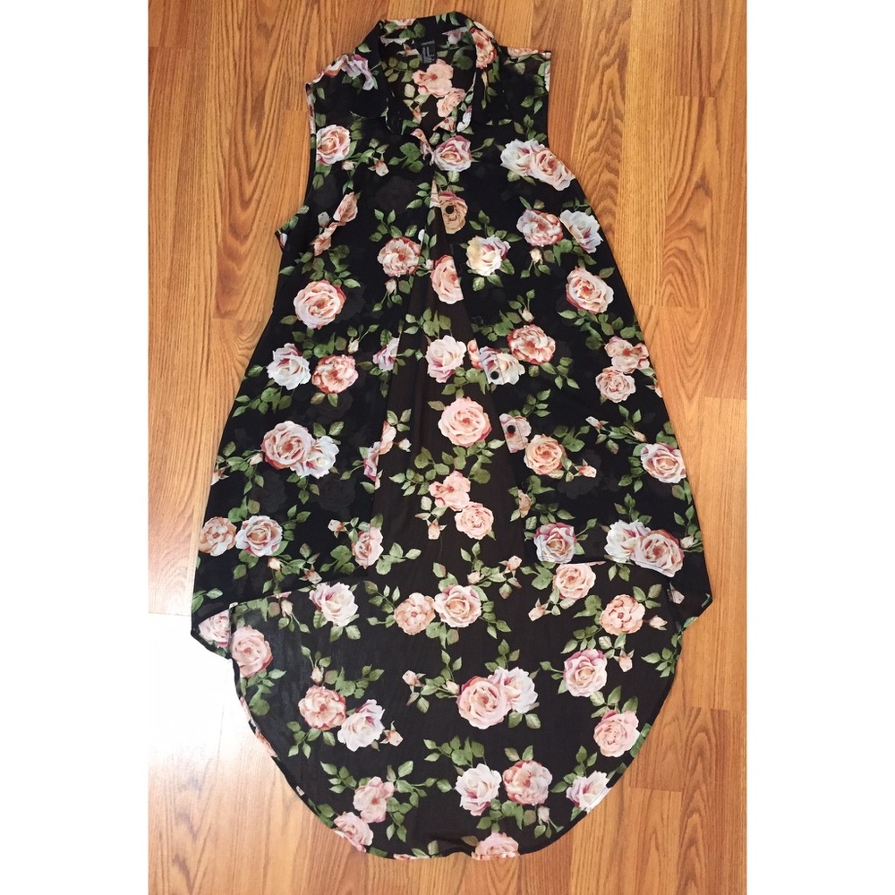 Floral Button-Up Kimono