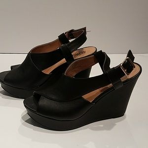 Black Platform Sandals