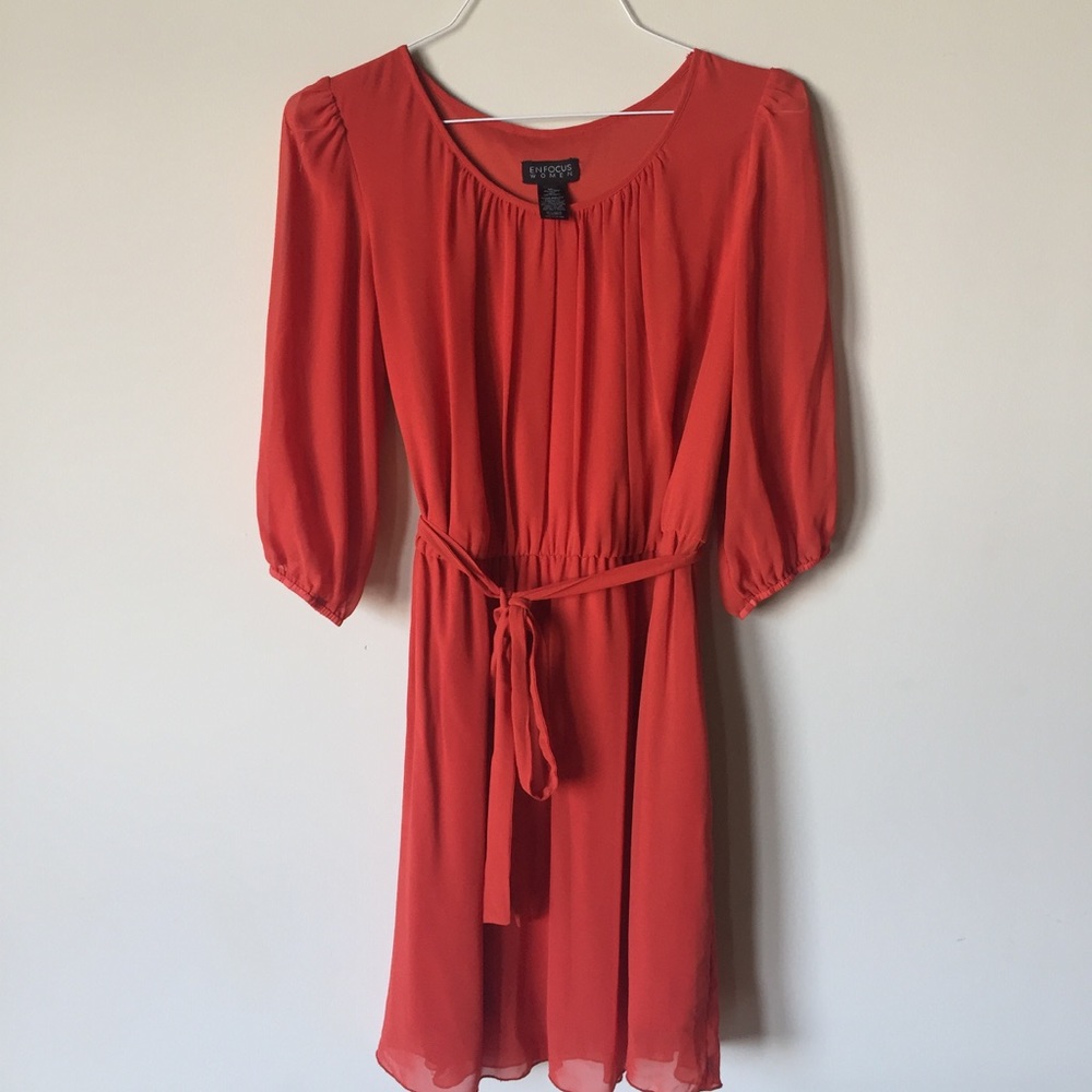 Enfocus Women Orange Dress Large