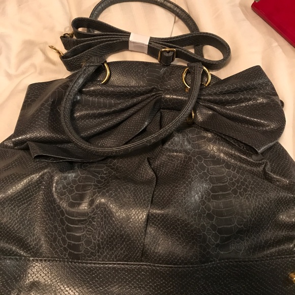 Grey purse with shoulder strap - Picture 3 of 3