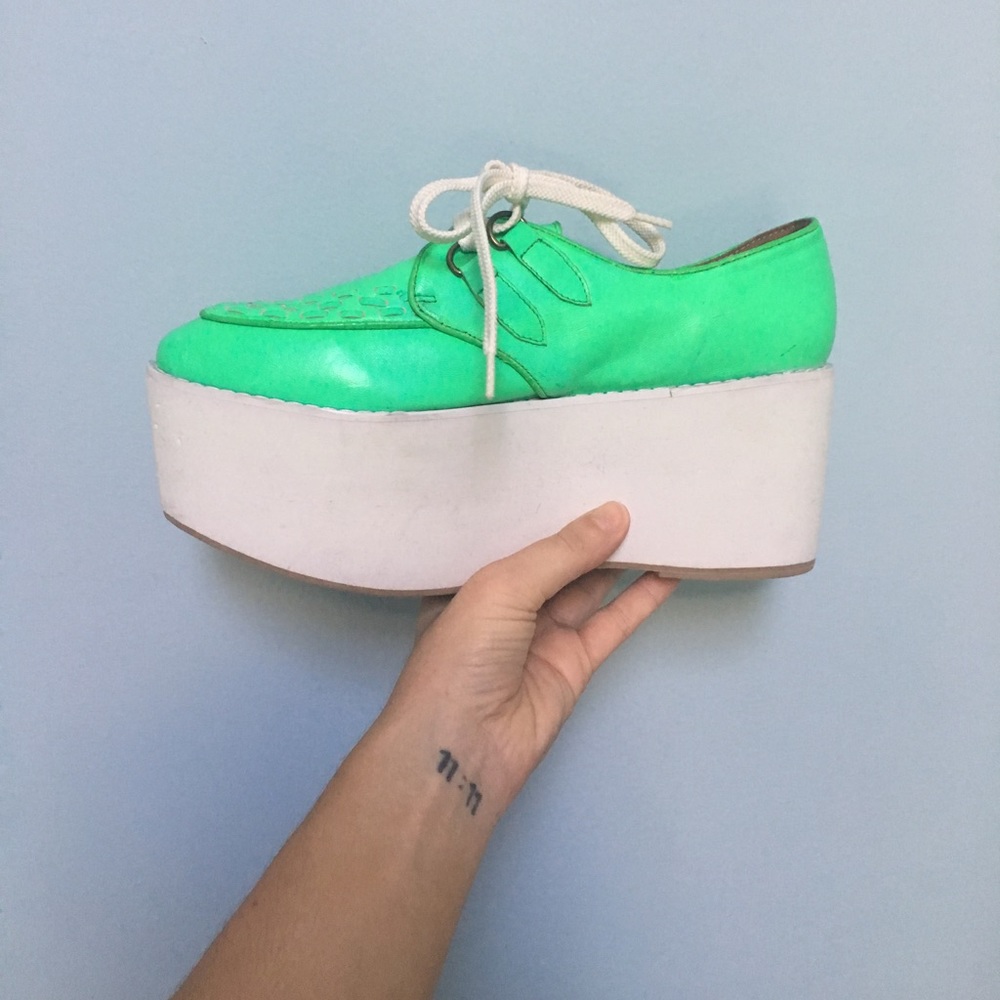 Jeffrey Campbell sneaker platforms.