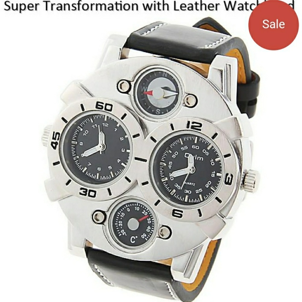 Oulm watch with analog indicator