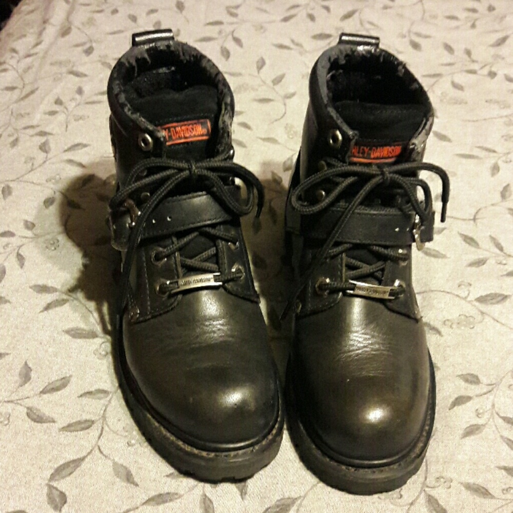Harley Davidson boots.