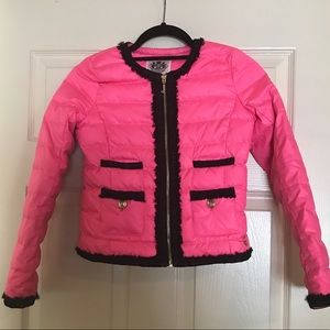 Juicy pink puffer jacket