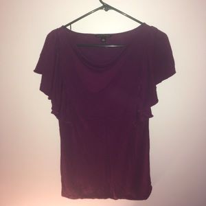 Dark Raspberry Banana Republic Flowy Top