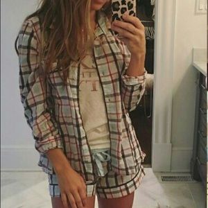 Jessie James Decker Kittenish Plaid Pajama Set
