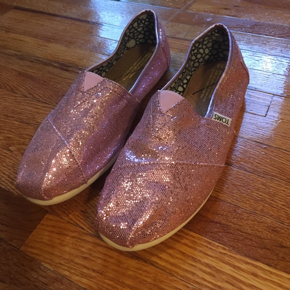TOMS: W9.5, Pink Sparkles