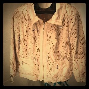 White House Black Market tan blazer jacket