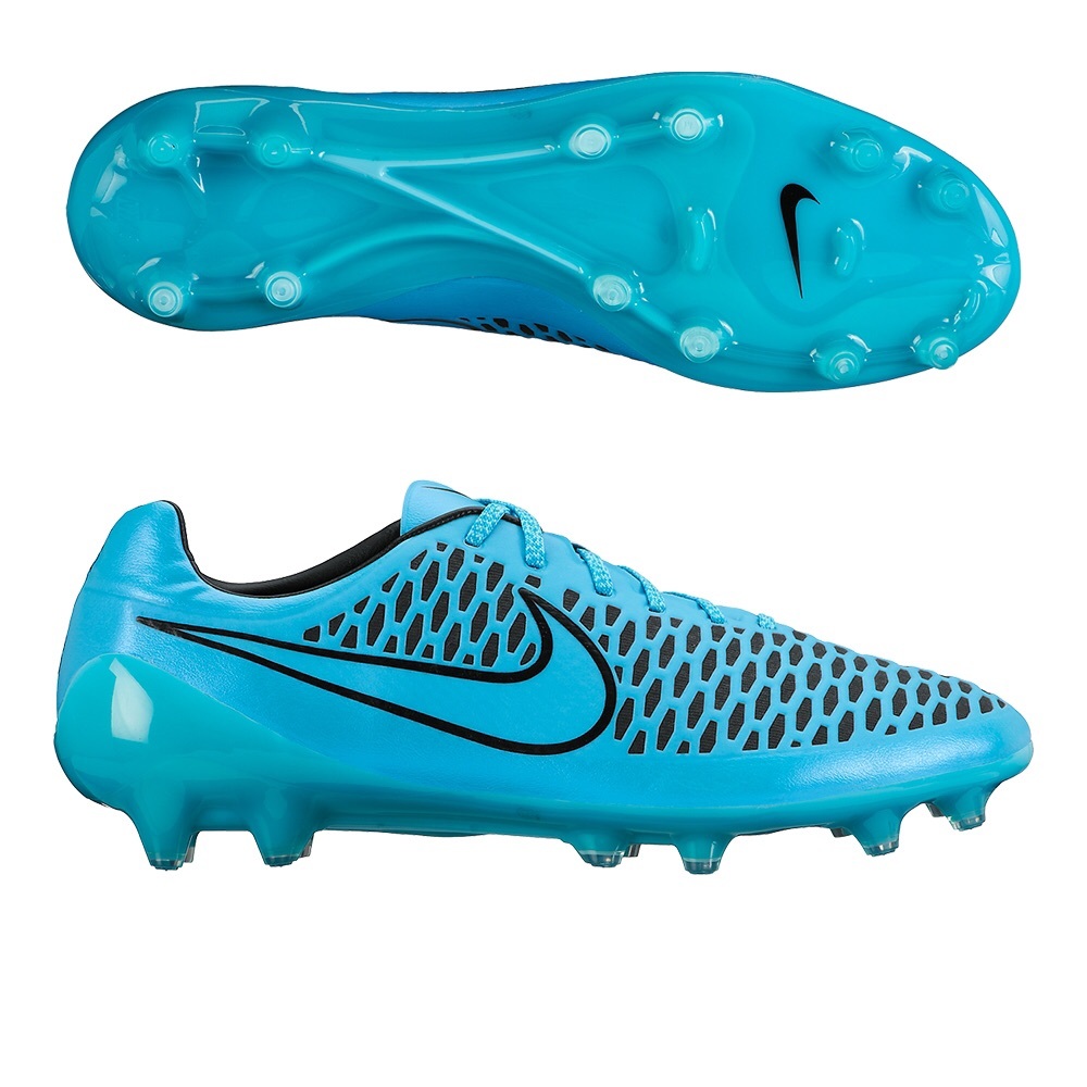 Black and blue Nike cleats