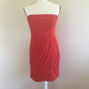 Laundry by Design Red Strapless Cocktail Dress