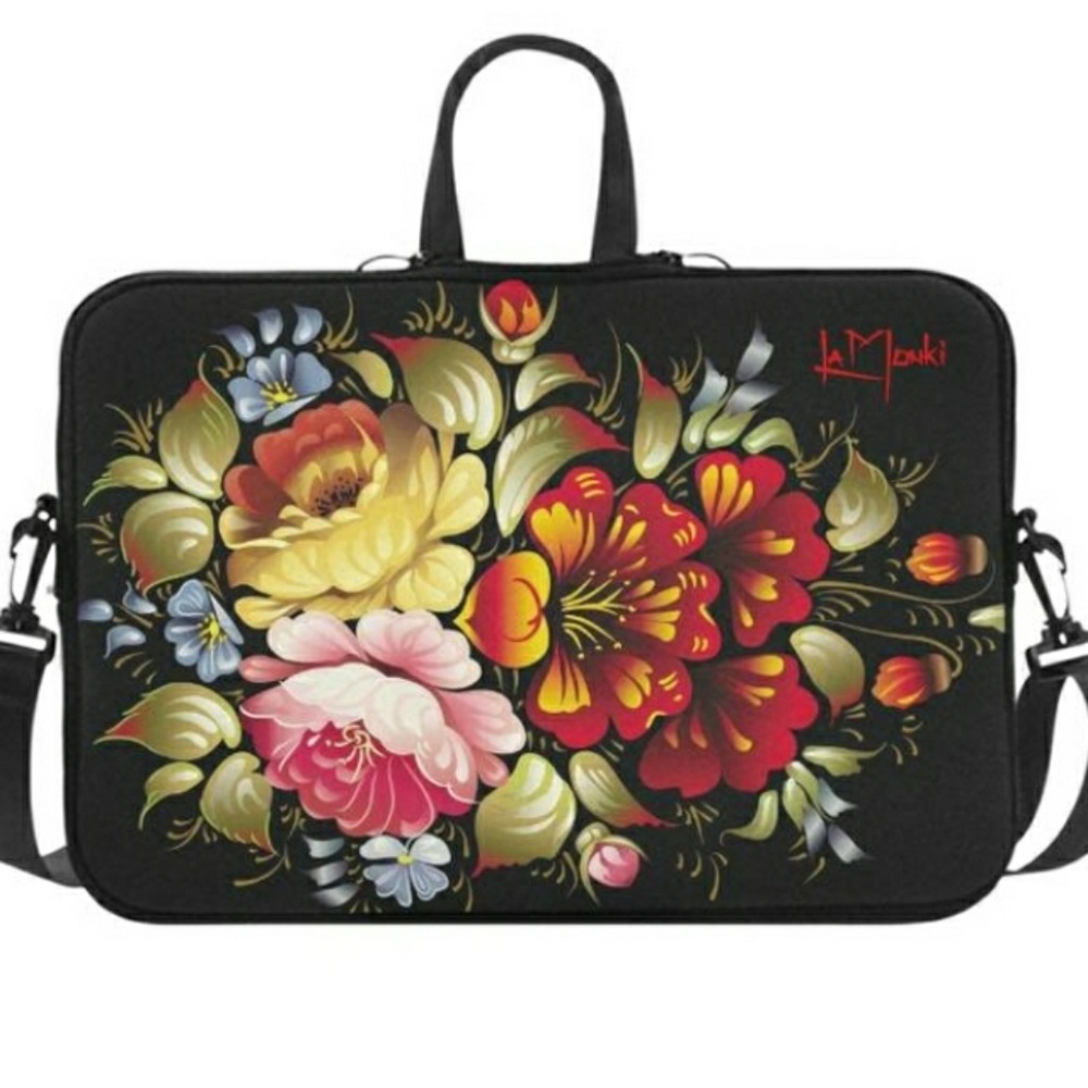 #Lamonki Flowers MacBook Pro 15" bag