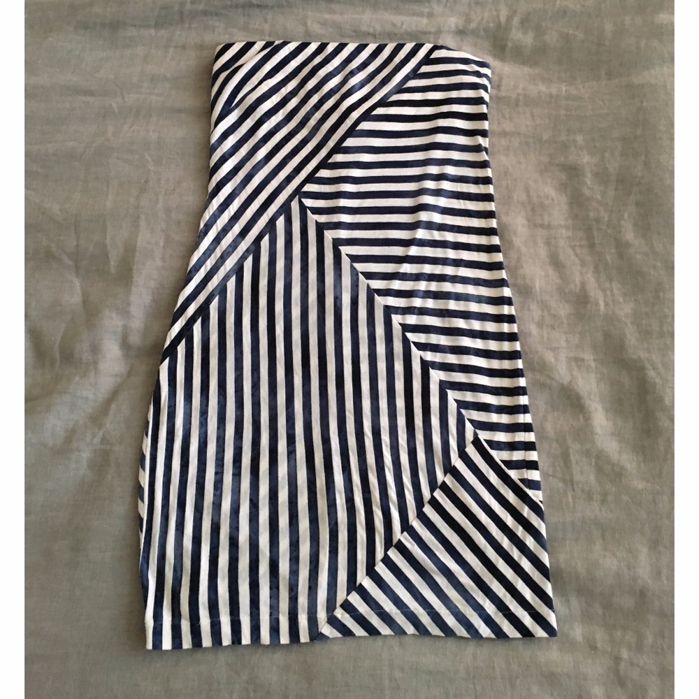 Strapless Cotton Mini Dress/Swim Coverup