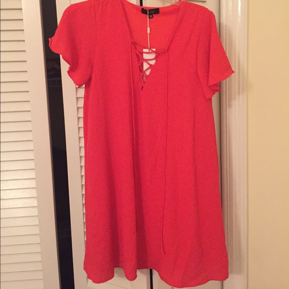Mabel Red Swing Dress
