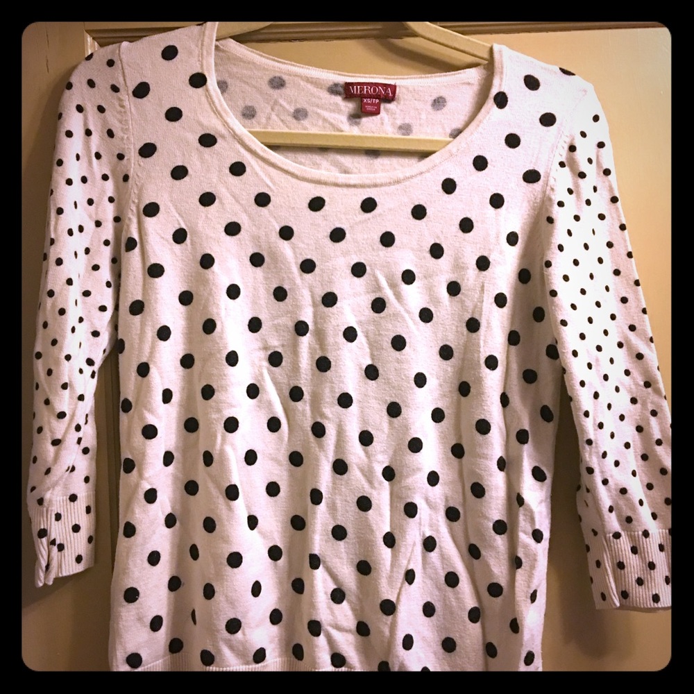 Polka dot sweater