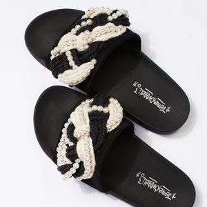 Jeffrey Campbell Mother of Pearl Slides Jeffrey Campbell Mother of Pearl Slides