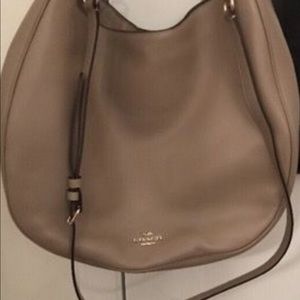 Coach Nomad Hobo Stone Glovetanned Leather