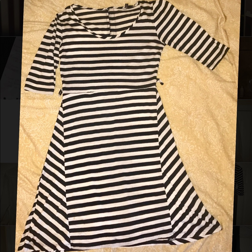 B&W Flowy Dress
