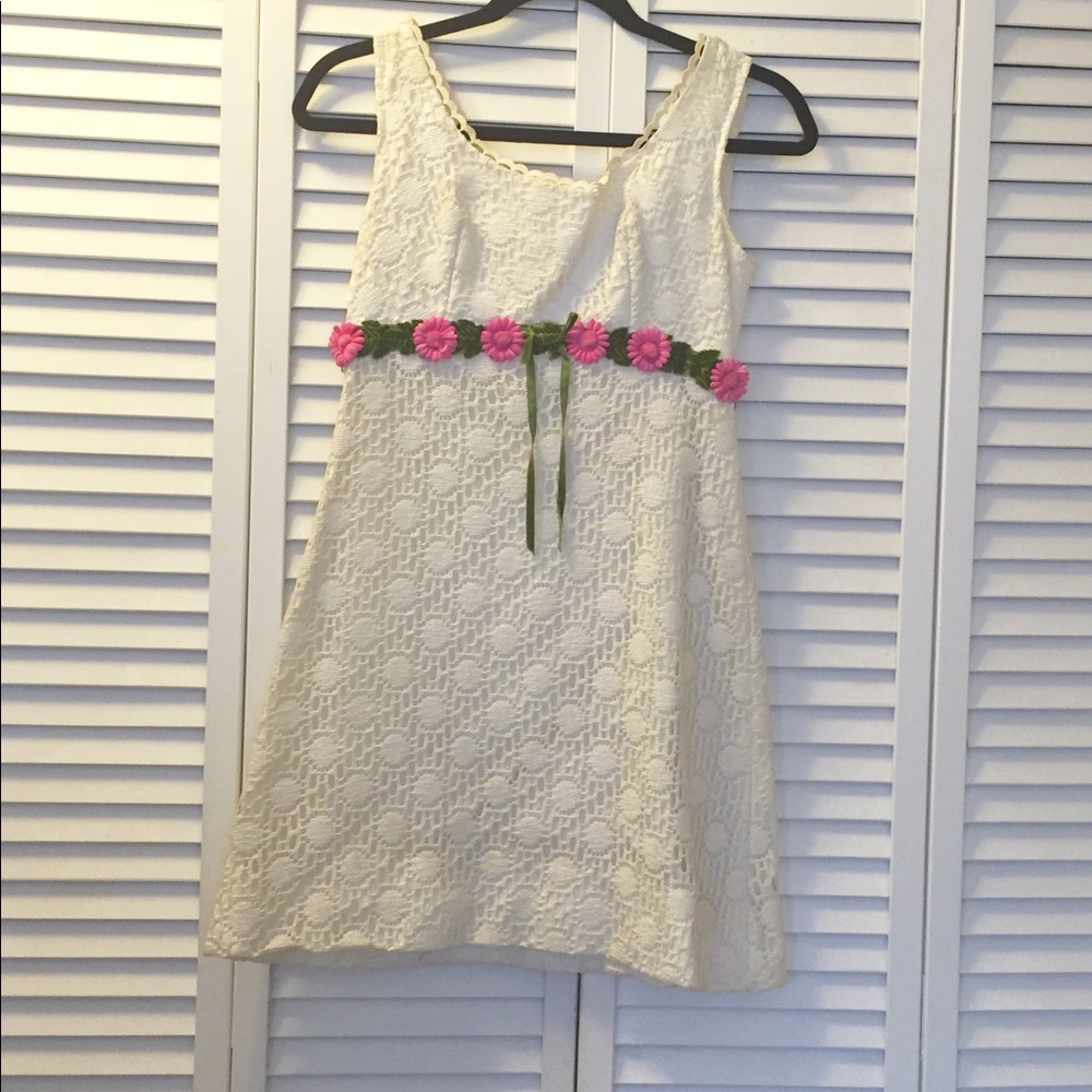 🌟Clearout Sale Vintage Lace & Flower Dress