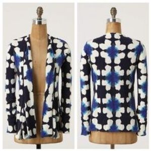 Anthropologie open front watercolor cardigan