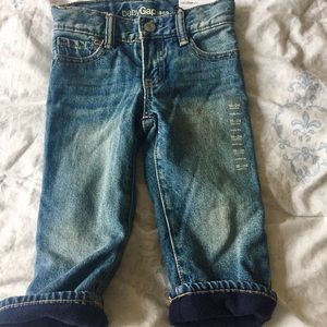 Gap fleece lined jeans