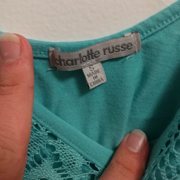 *5 for $20* Charlotte Russe lace crop tank - Picture 3 of 4