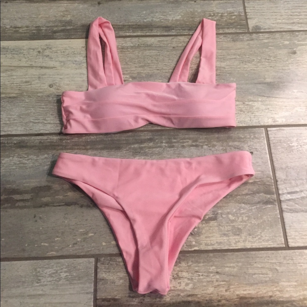 Pink bikini set - never worn (new)