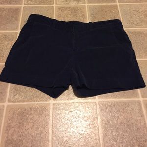 Navy  Corduroy Shorts