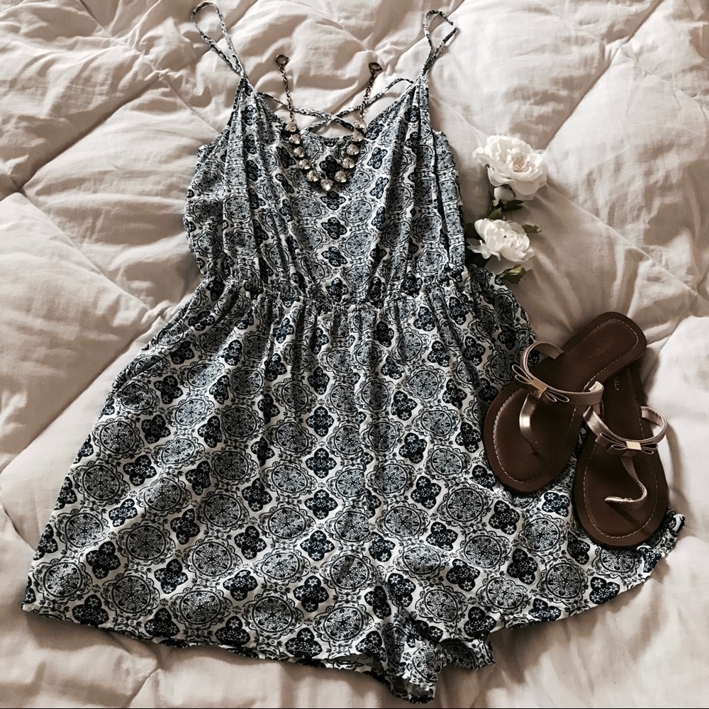 H&M Floral Print Romper
