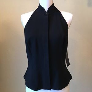 NWT Anne Klein Backless High Neck Vest