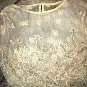 Cute see through crop top from Forever 21