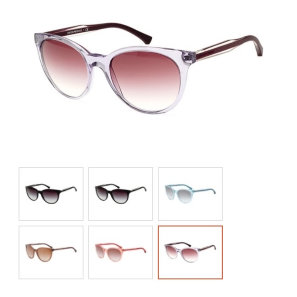 Emporio Armani Purple Semi Cat-Eye EA4003