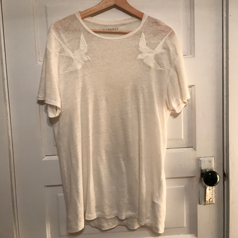 All saints linen tee