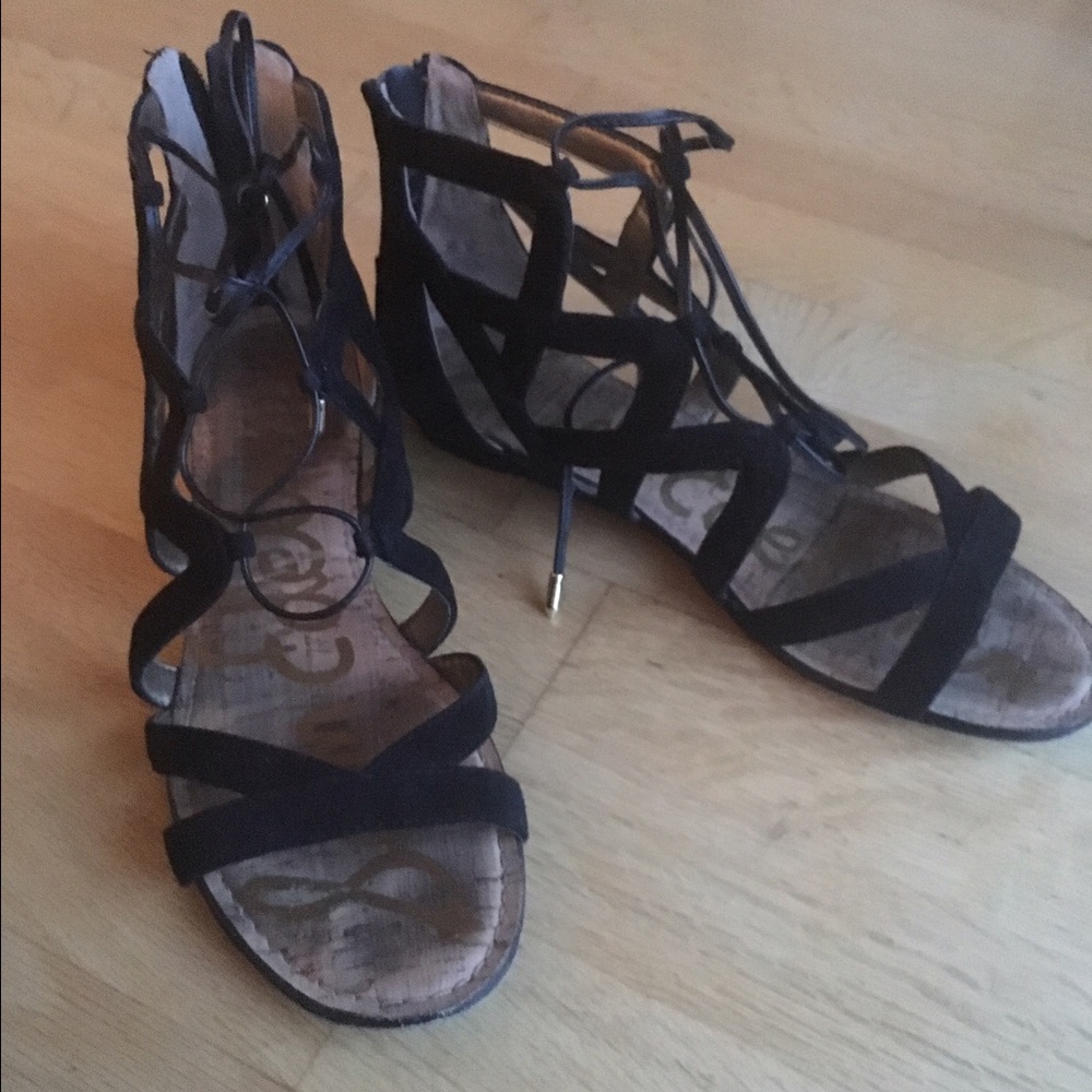 Black strappy Sam Edelman sandals