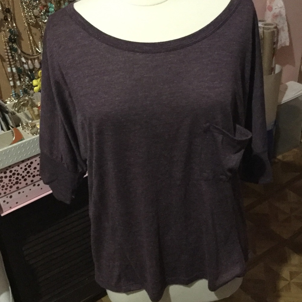 Batwing sleeve top