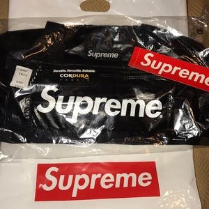 Black Supreme Duffle Bag