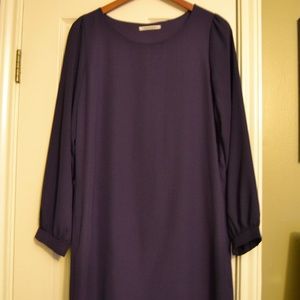 Like New Longsleeve Purple Shift Dress