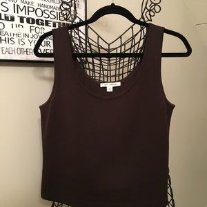 St. John brown Santana knit basic collection