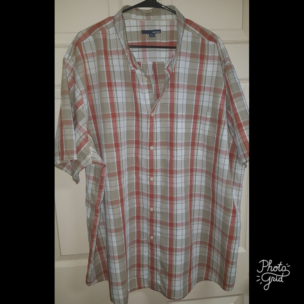 Mens button down short sleeve