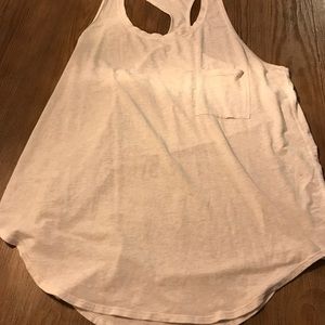 Cream Lululemon Yogi Racerback