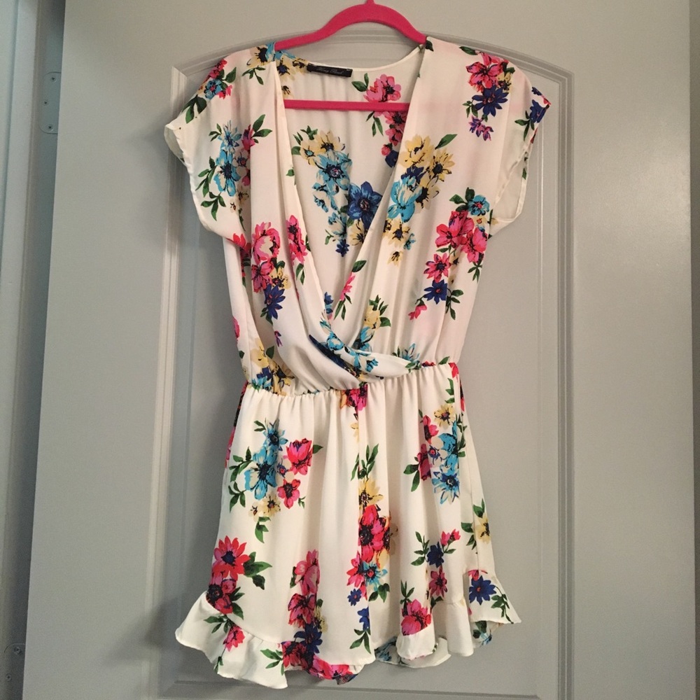 Honey Punch Floral Romper