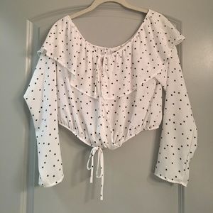 Star Off The Shoulder Crop Top