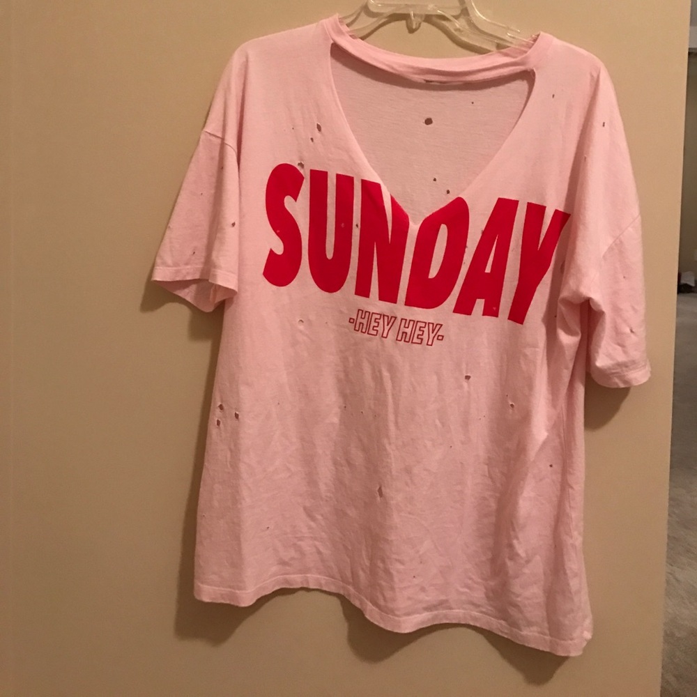 Berska light pink top