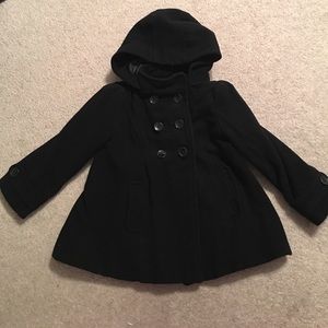 Girls lined pea coat